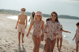 Long Sleeve Rashguard Ruffle Swimsuit | In Bloom