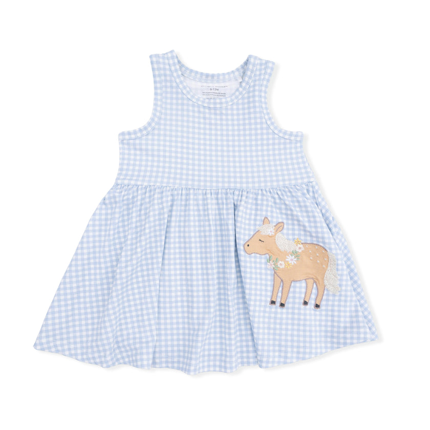 Cute Farm Animals Appliques - Tank Dress with Bloomer