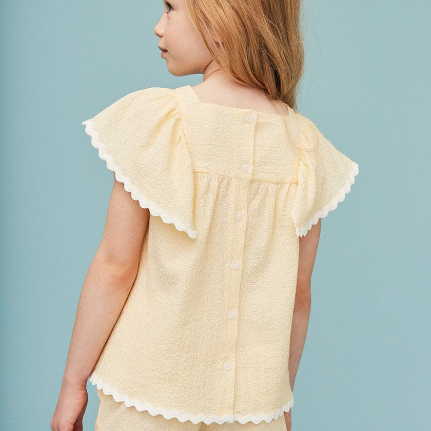 Seersucker Girl Frill Shorts