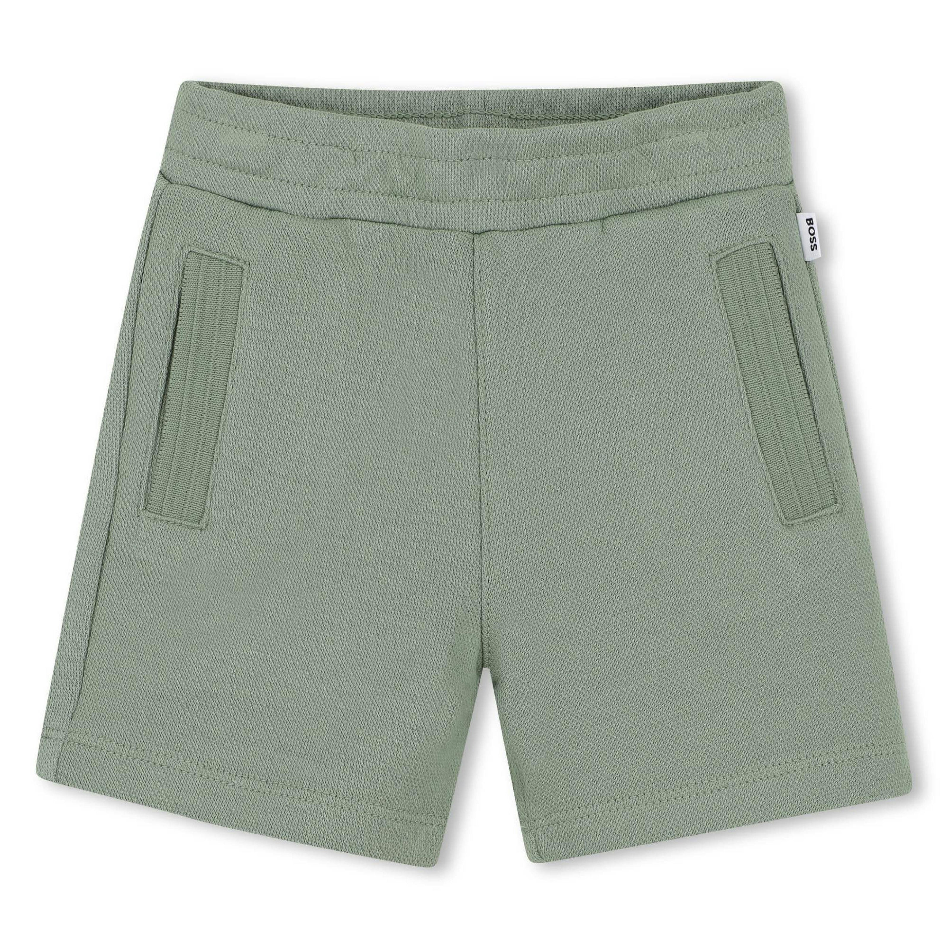 White & Light Green Short Set
