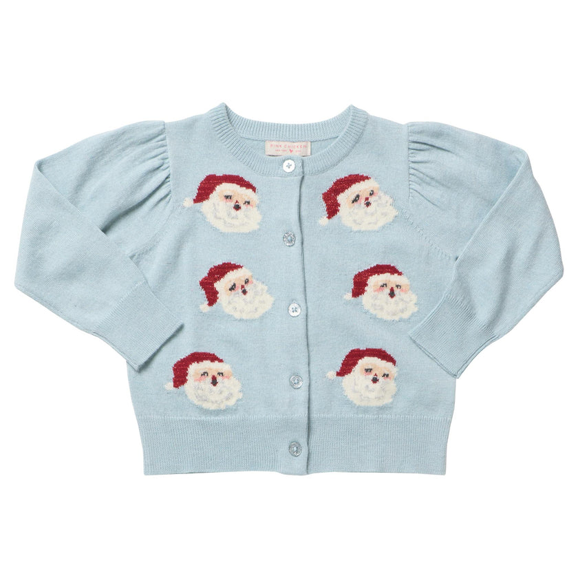 Girls Constance Sweater - Tossed Santas