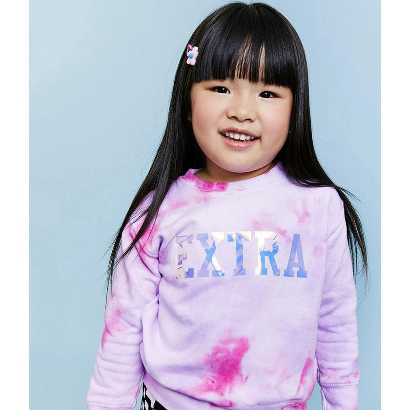 Extra Tie Dye Sweat Shirt, Pink