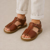 Boy Sandal | Natural Brown Leather