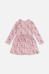 Long Sleeve Dress Rose Print Daisies