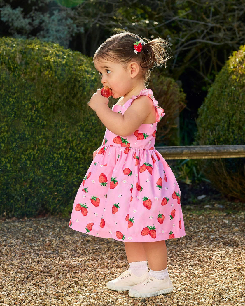 Adelina Summer Dress in Strawberry