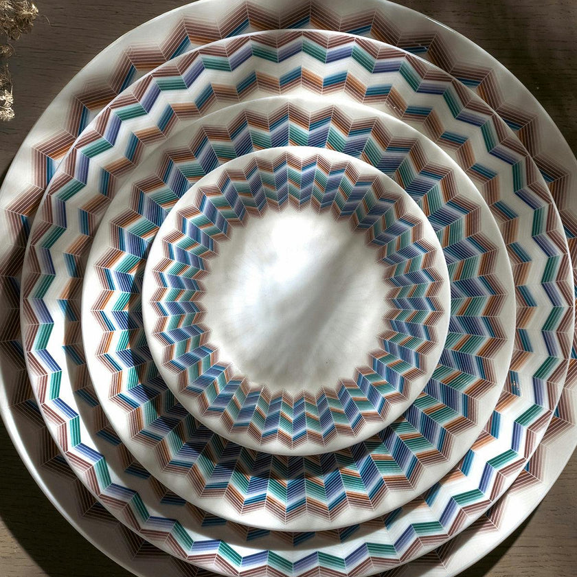 ZIG ZAG JARRIS 148 Set 2 Pcs. Bread Or Butter Plate - Ø 15,5 Cm