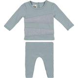 Puffed Triangle Long Sleeve Top & Pant 2-Piece Set