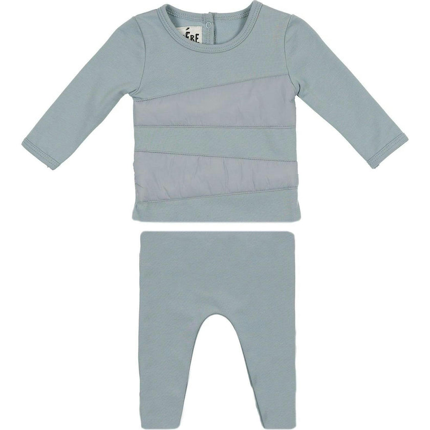 Puffed Triangle Long Sleeve Top & Pant 2-Piece Set