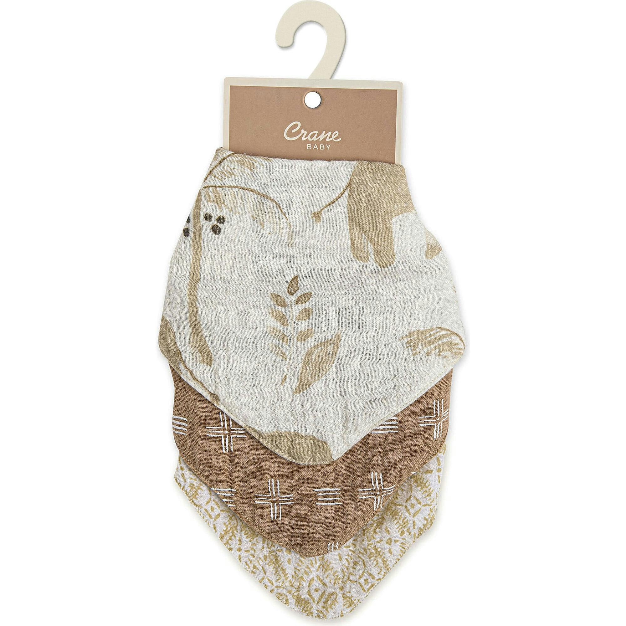 Kendi 3-pc. Muslin Baby Bib Set (Safari Animal)