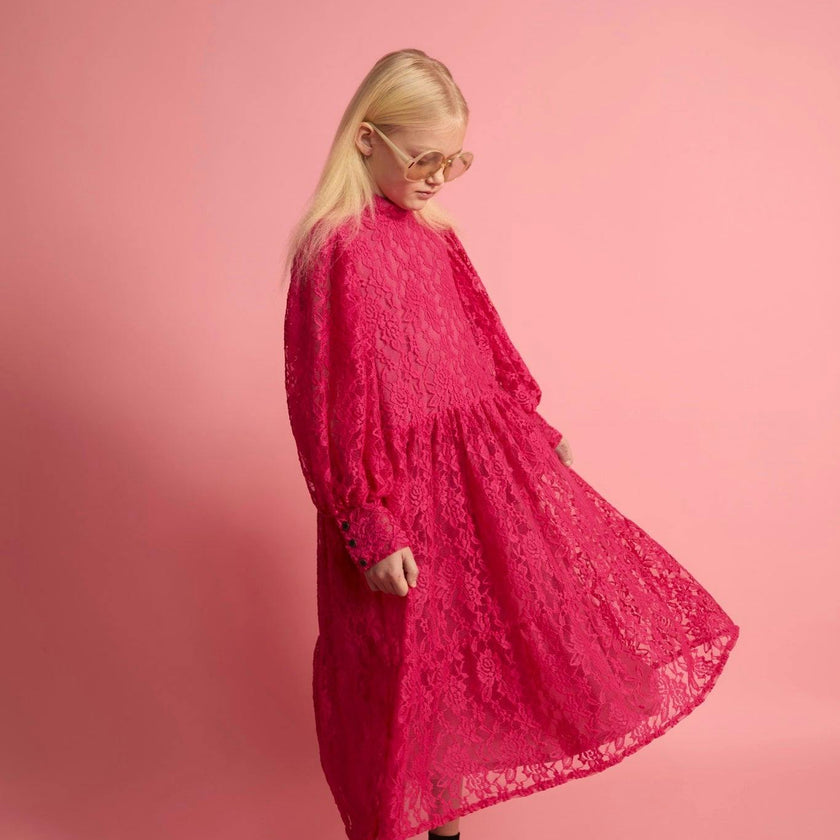 Lace Dress Fuchsia
