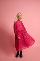 Lace Dress Fuchsia
