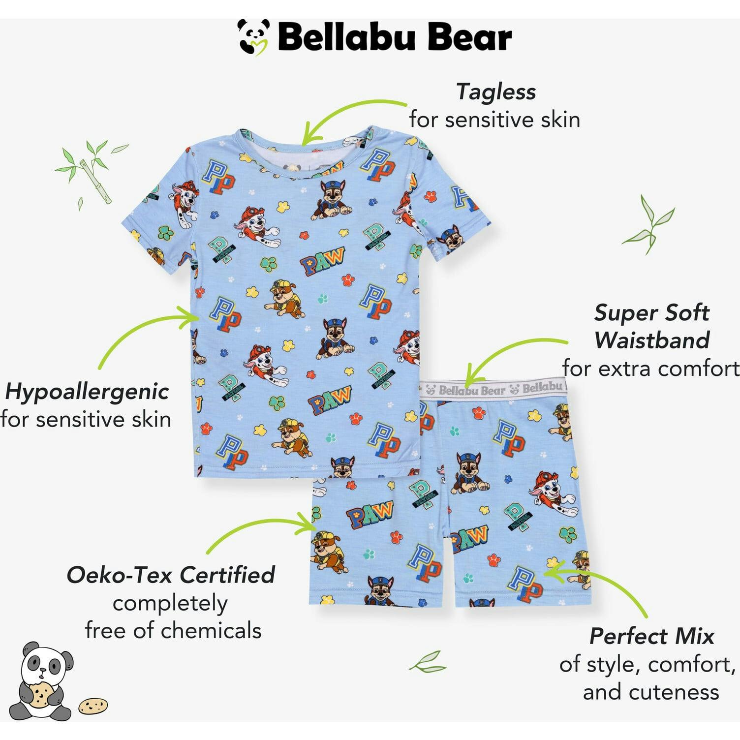PAW Patrol: Varsity Blue Bamboo Kids Pajama Short Set