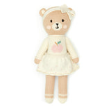 Emma the bear with apple 11"- Natural