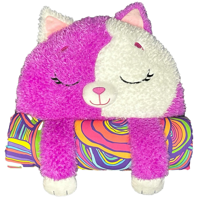 Happy Nappers: S4 Lg - Purple & White Cat