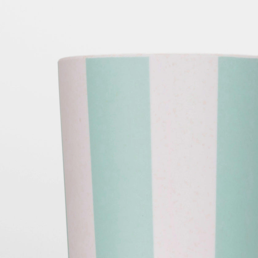 Stripy Reusable Bamboo Cups