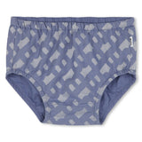 Blue Patterned Dress and Bloomers Set