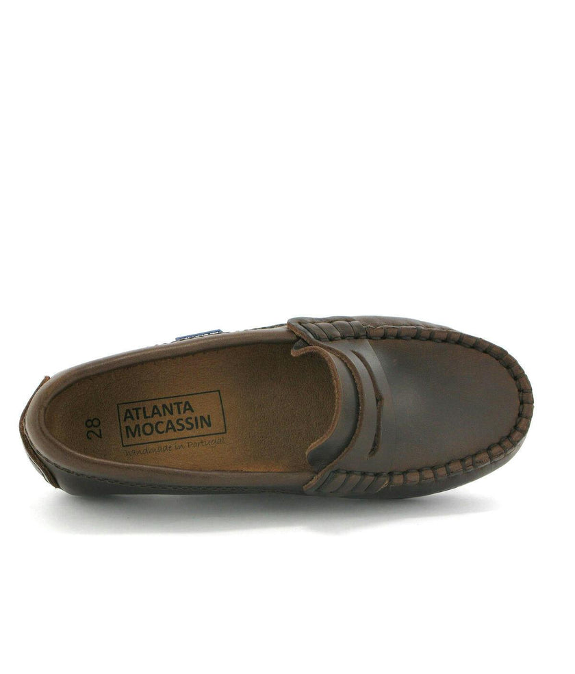 Penny Mocassins, Dark Brown Pull Up Leather