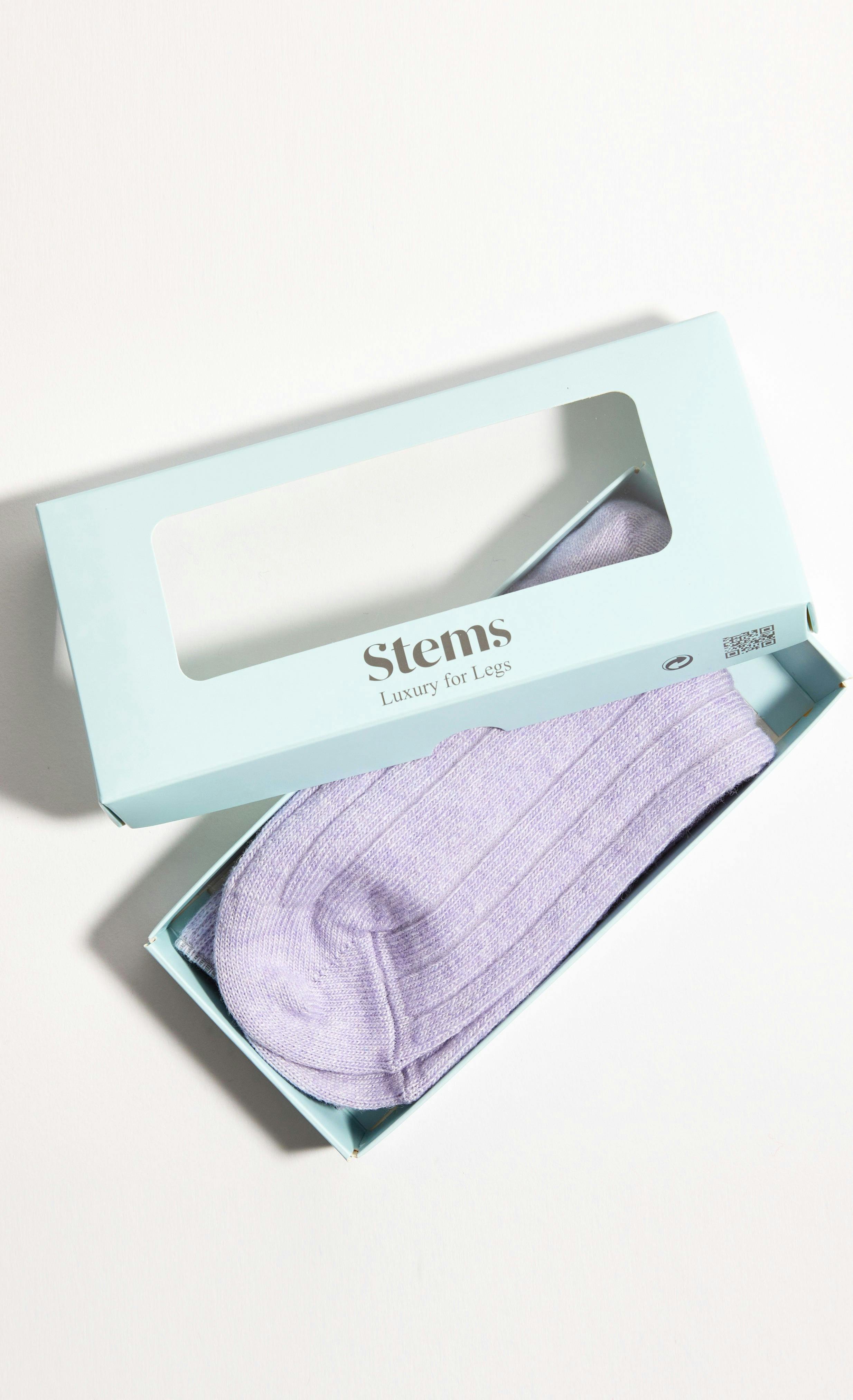 Women's Lux Wool Cashmere Crew Socks Gift Box