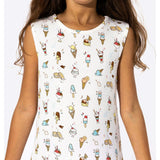 Ice Cream Bamboo Girls' Sleeveless Dress
