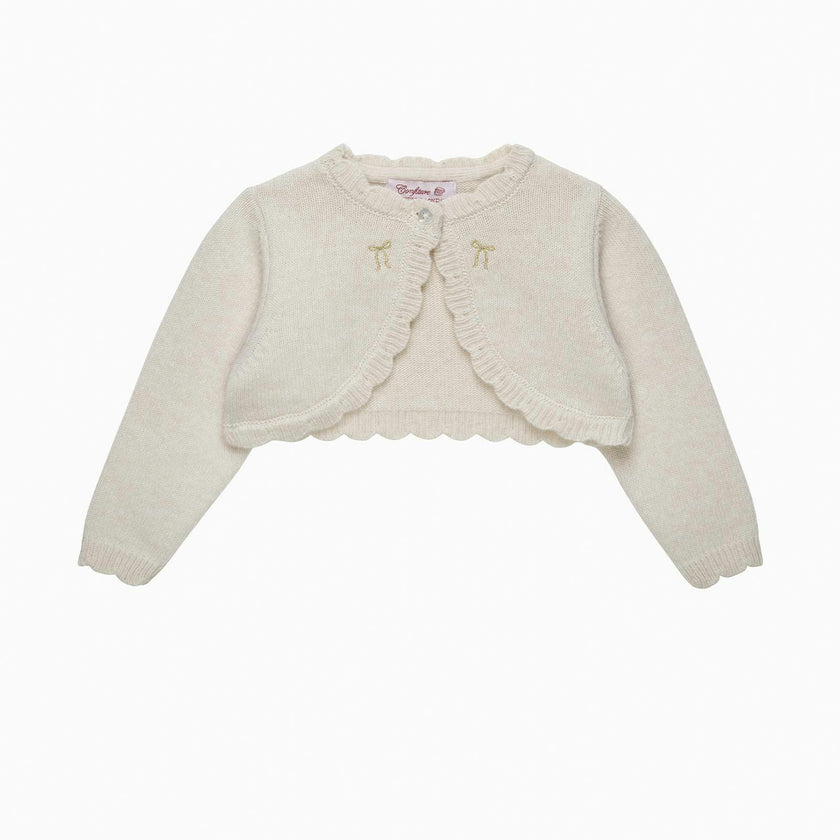 Baby Maria Embroidered Bolero Cardigan