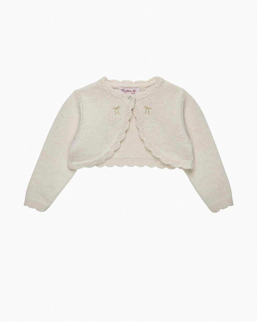 Baby Maria Embroidered Bolero Cardigan