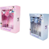Dancing Diva Pink and Blue Shoes, 2pc Bundle
