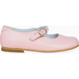 Light Pink Leather Girl Mary Jane Shoes