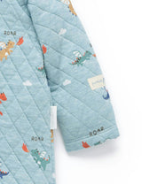 Quilted Growsuit Dragon Print