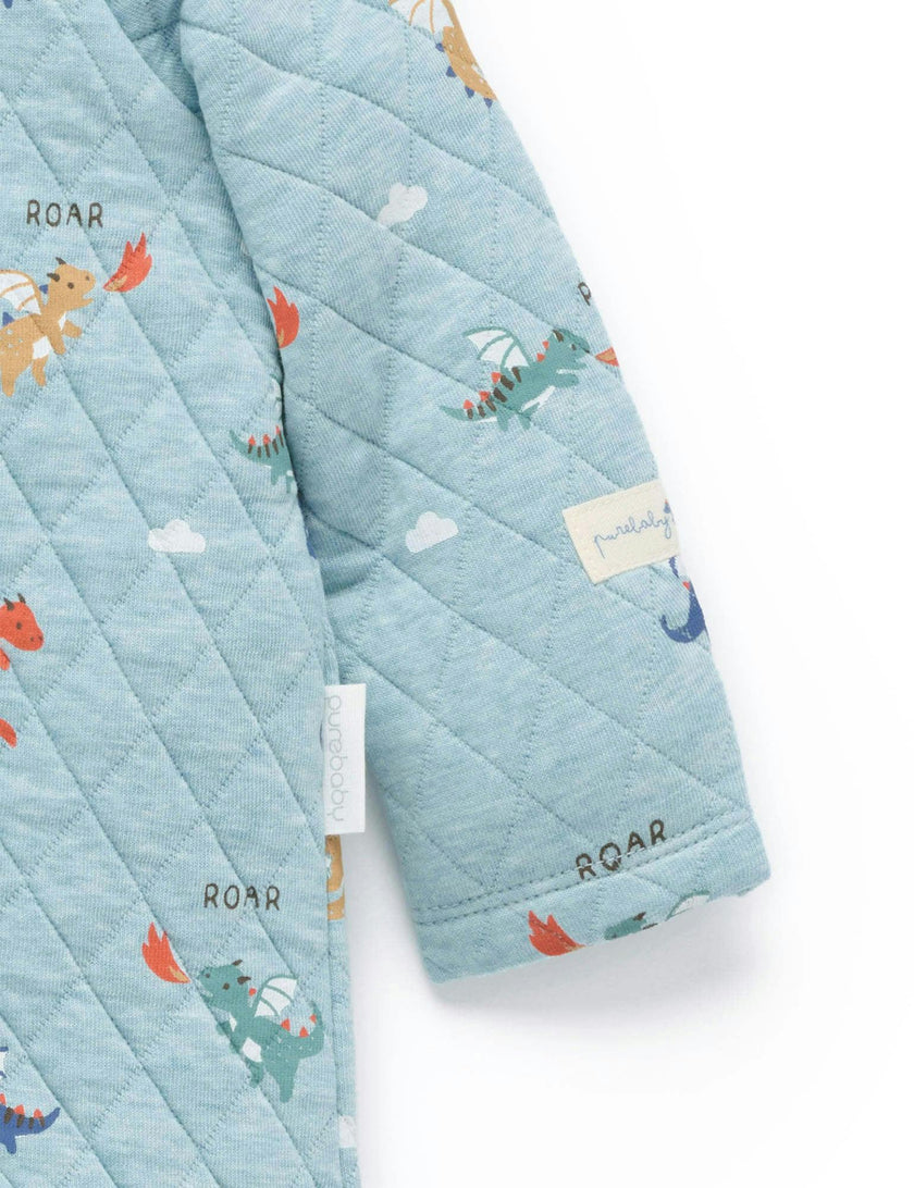Quilted Growsuit Dragon Print