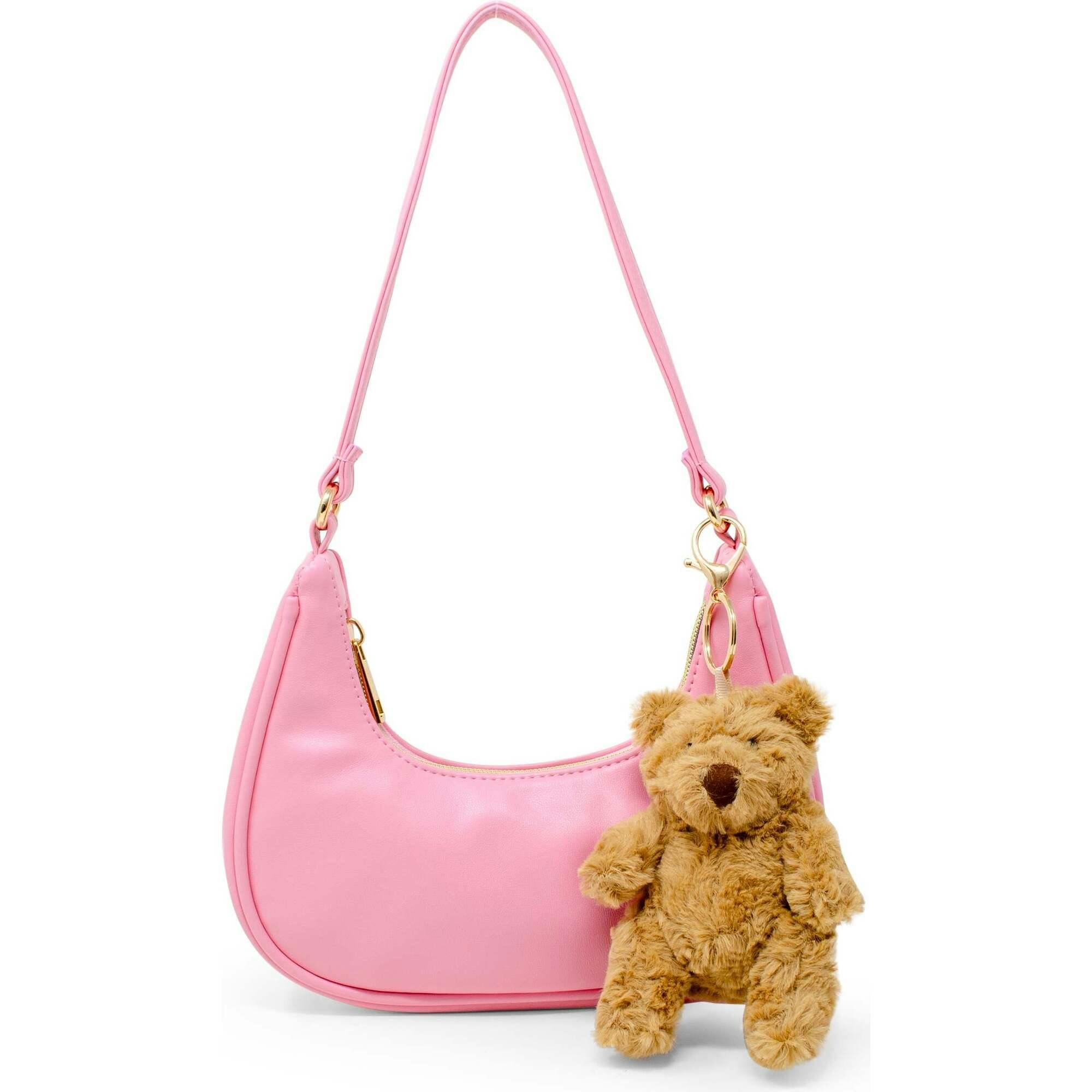 Teddy Charm Shoulder Handbag