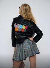 Whatever Beaded Leather Jacket