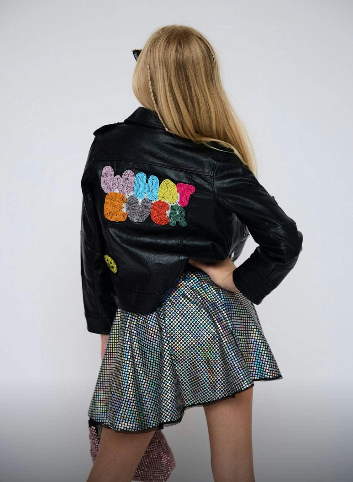 Whatever Beaded Leather Jacket