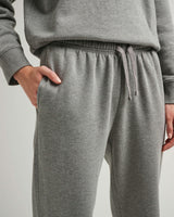 Womens Recycled Fleece Classic Sweatpant - Recycled Fleece - Heather Grey