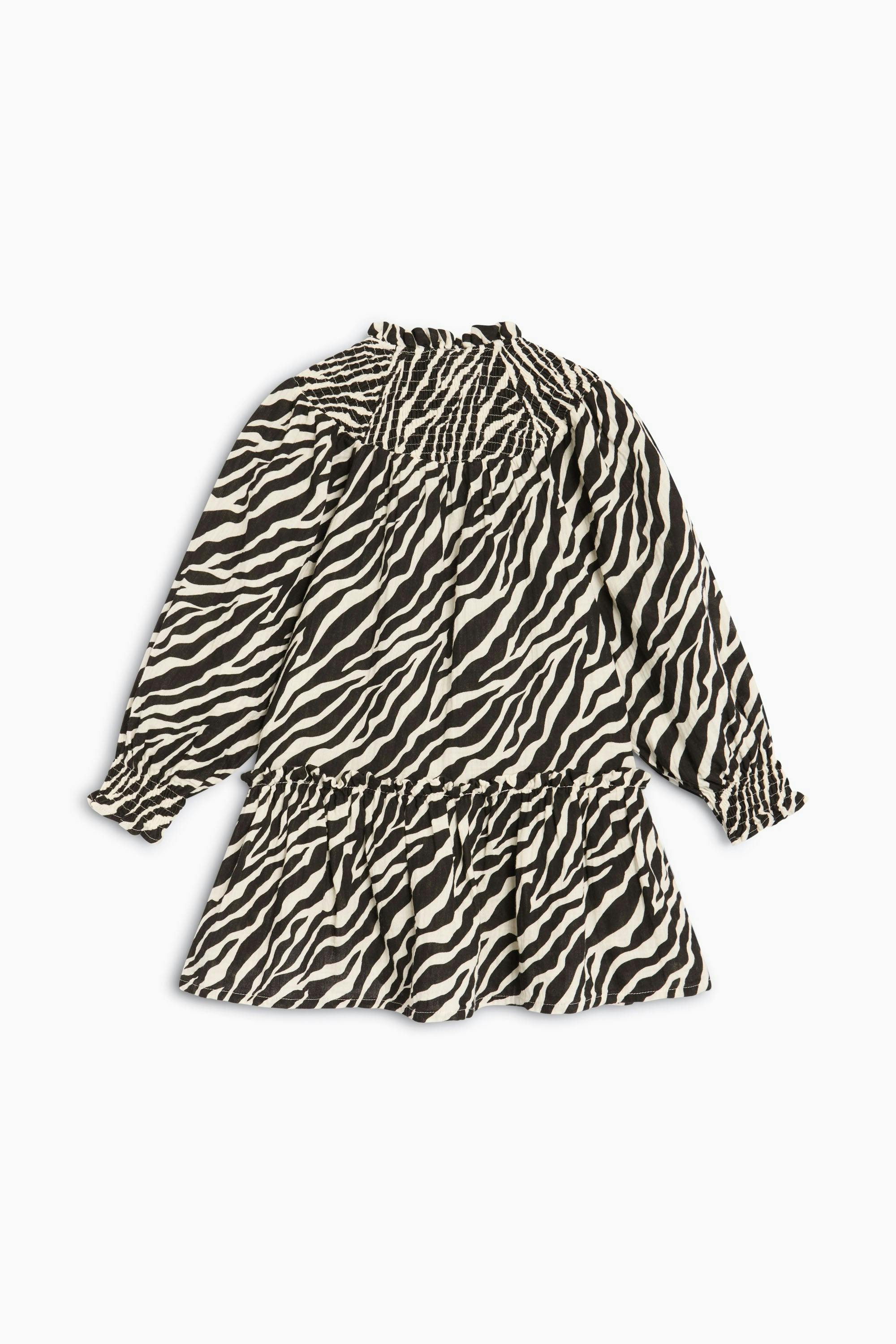 Zephyr Dress Zebra Print