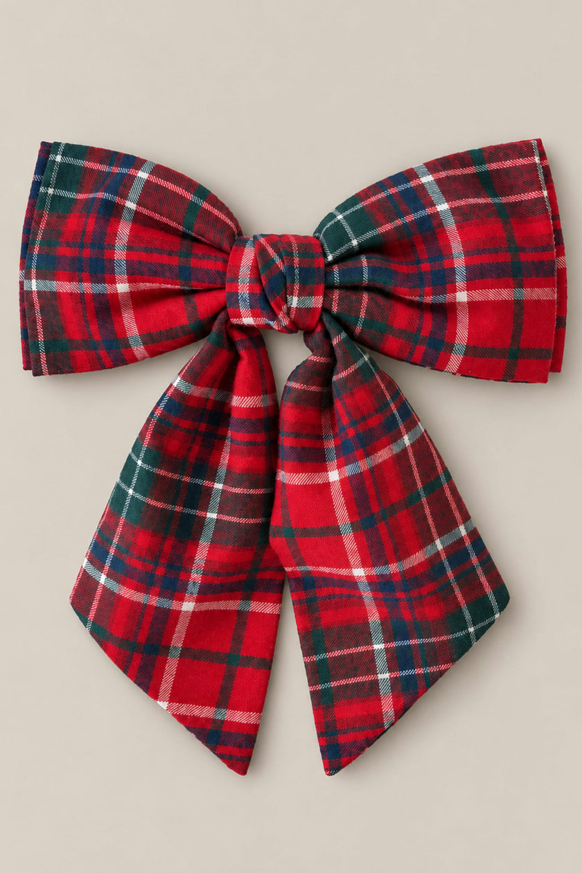 Hair Bows in Christmas Cheer Plaid