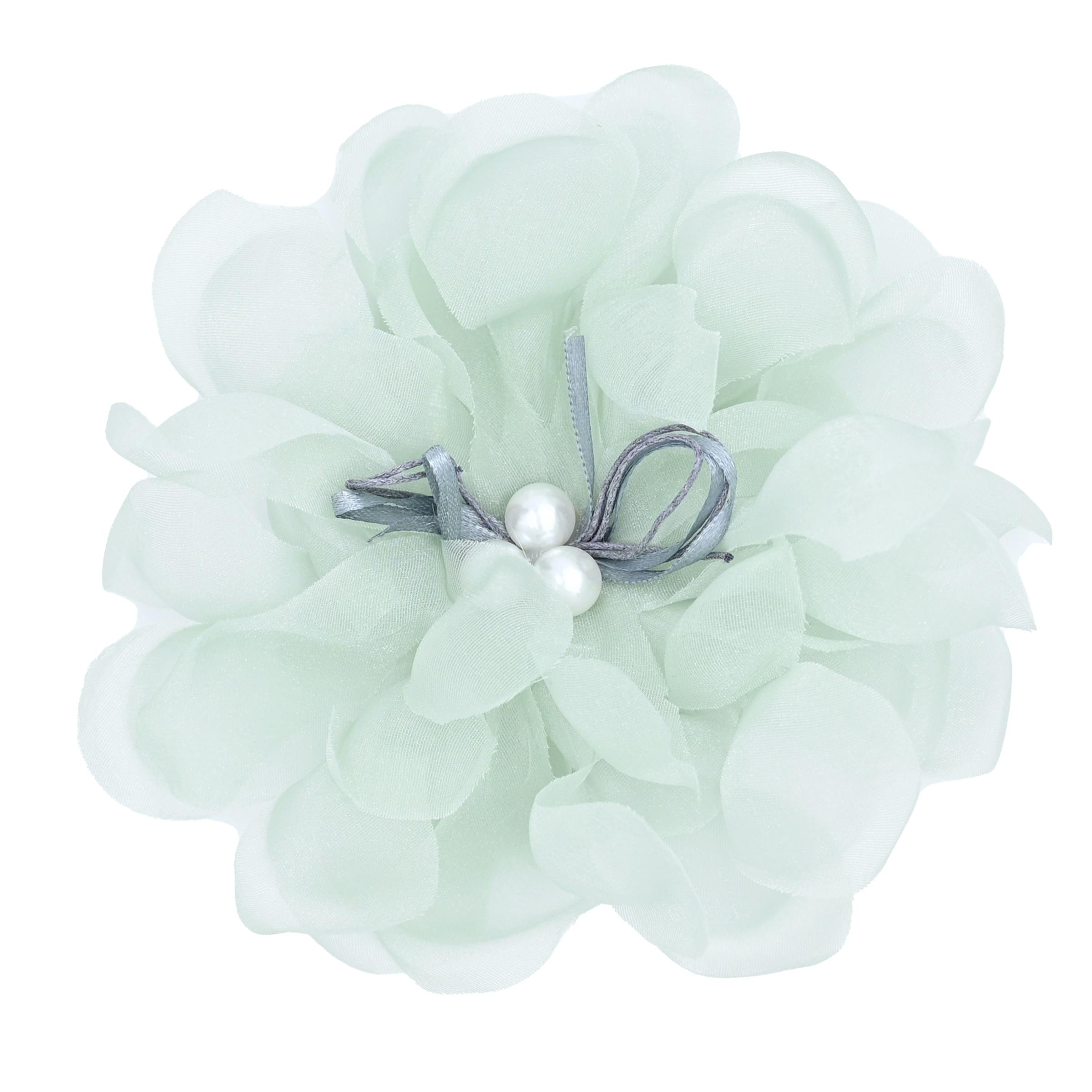Pearl Ribbon Flower Hairclip