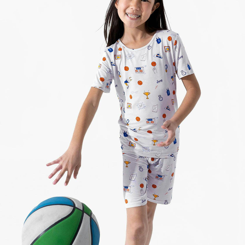All Star Basketball Bamboo Kids Pajama Short Set