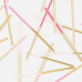 Gold Dipped Pink Mix Candles