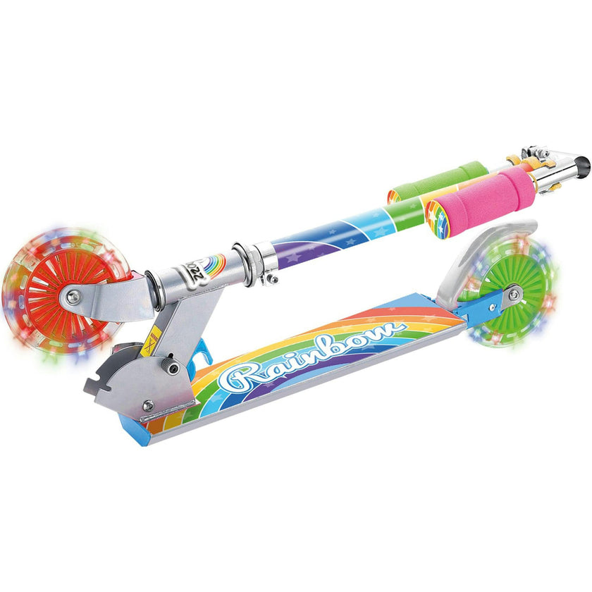 Ozbozz Rainbow Foldalbe Scooter - Light UP Wheels