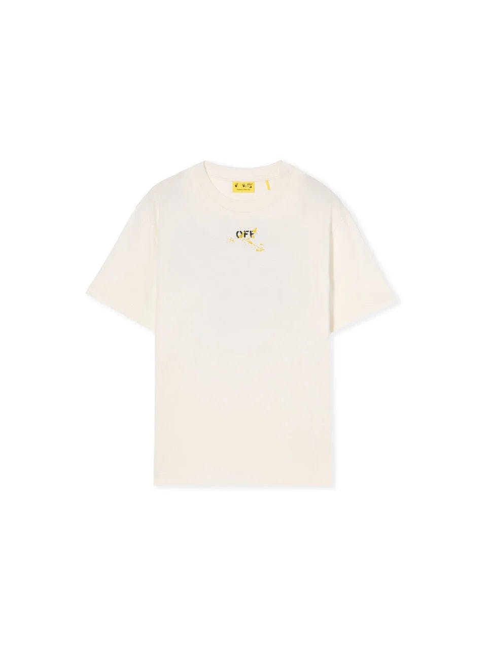 White Diagonal Splat Logo T-Shirt
