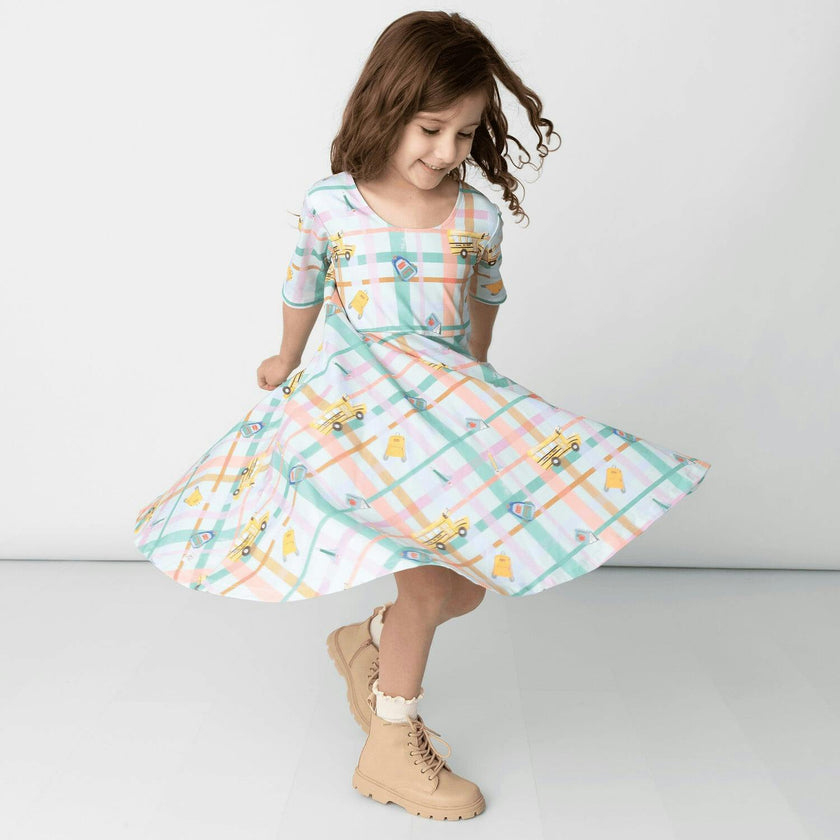 Reese Print Scoop Neck Dress
