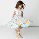 Reese Print Scoop Neck Dress