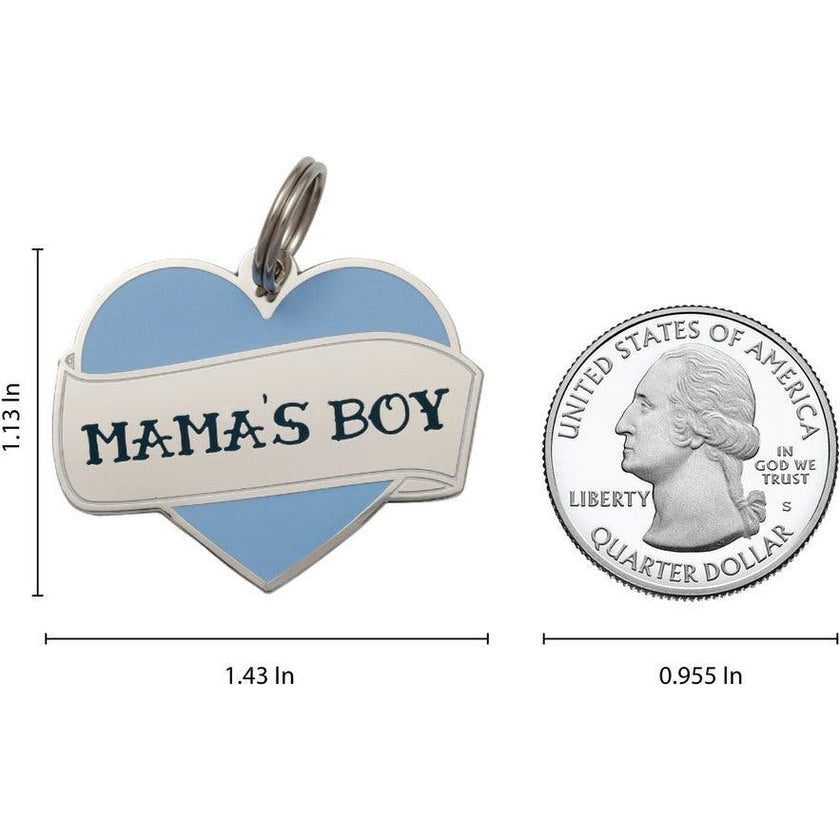 Mama's Boy Pet ID Tag