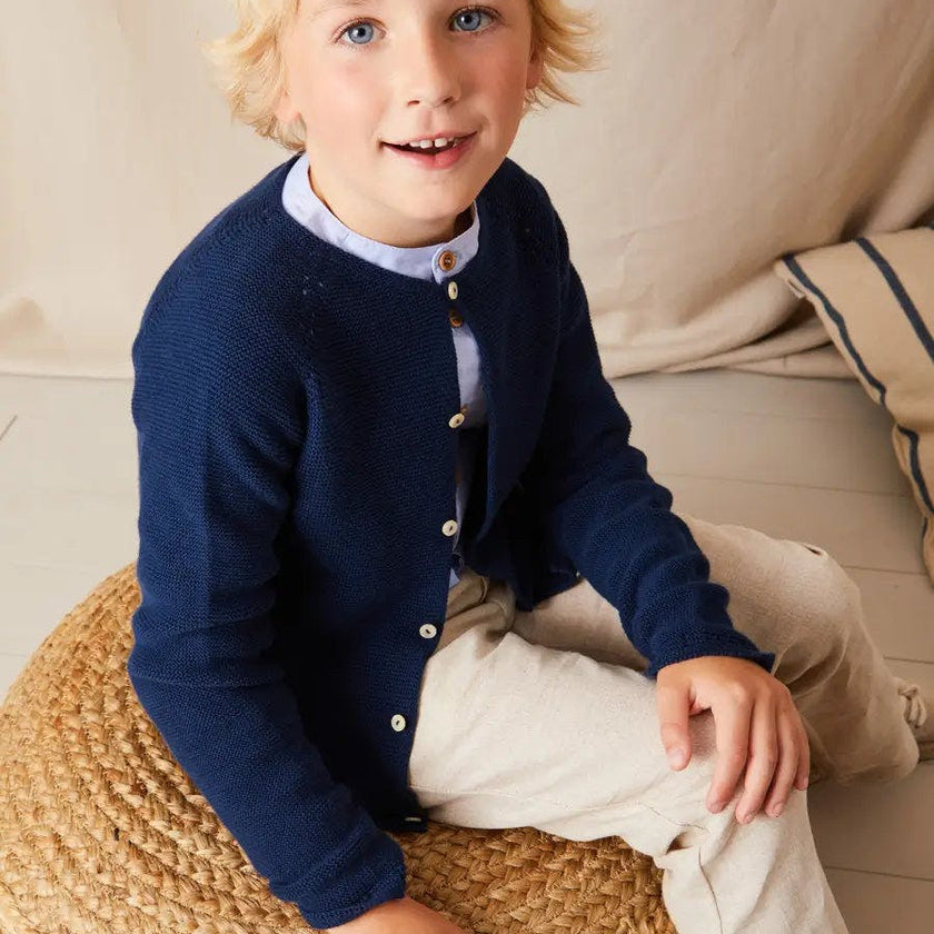 Plain Pocket Detail Trousers in White (4-10yrs)