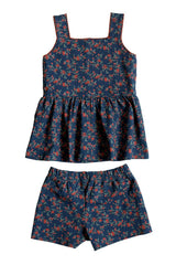 Mini Blair Set in Midnight Vibrant Chintz