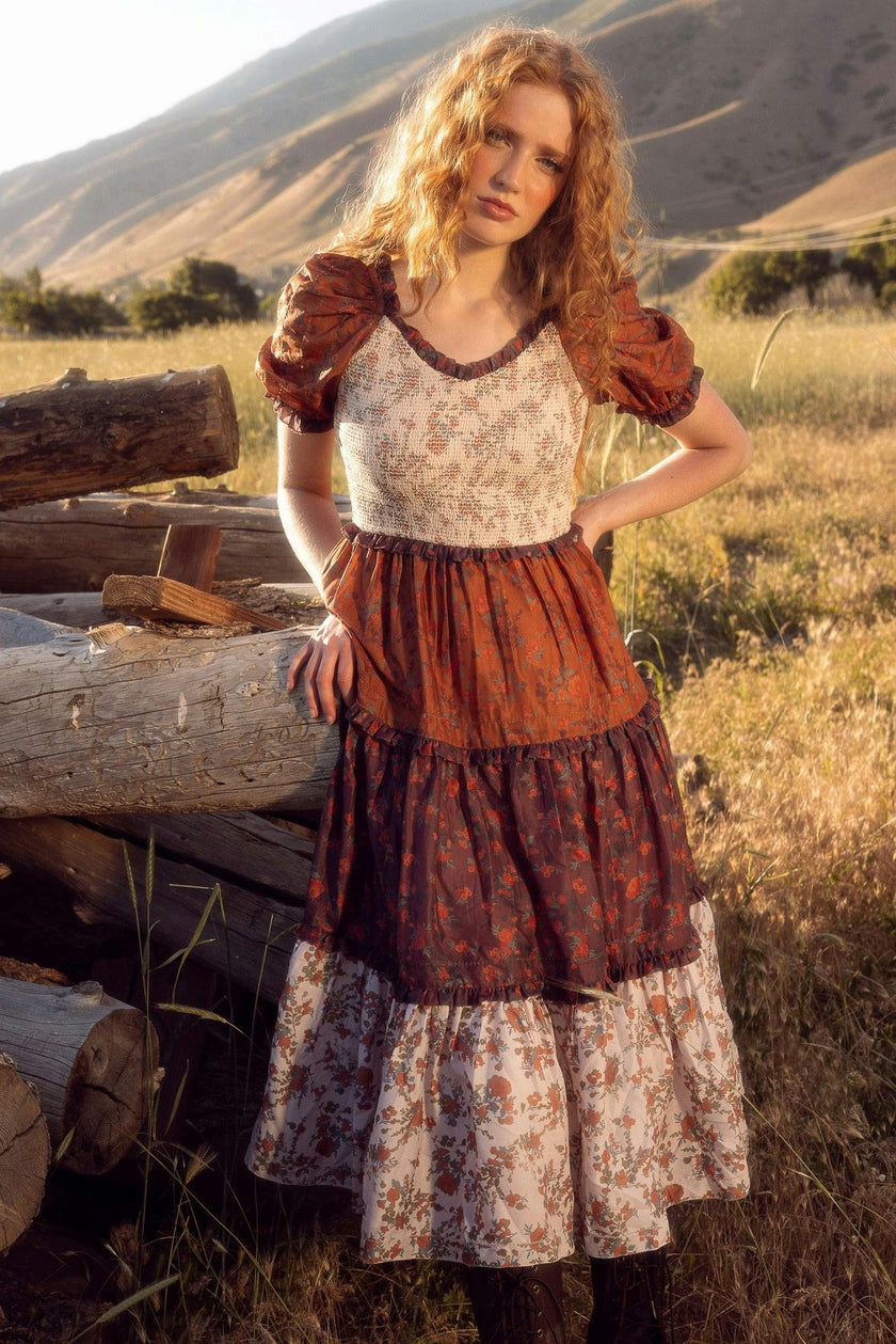 Emily Dress in Fall Floral