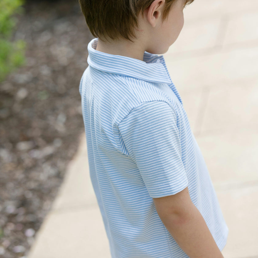Banks Polo | Blue Dockside Stripe