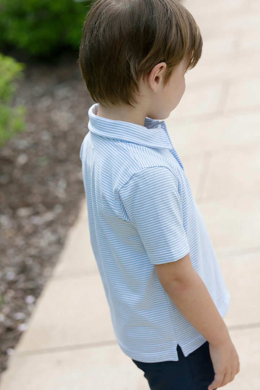 Banks Polo | Blue Dockside Stripe