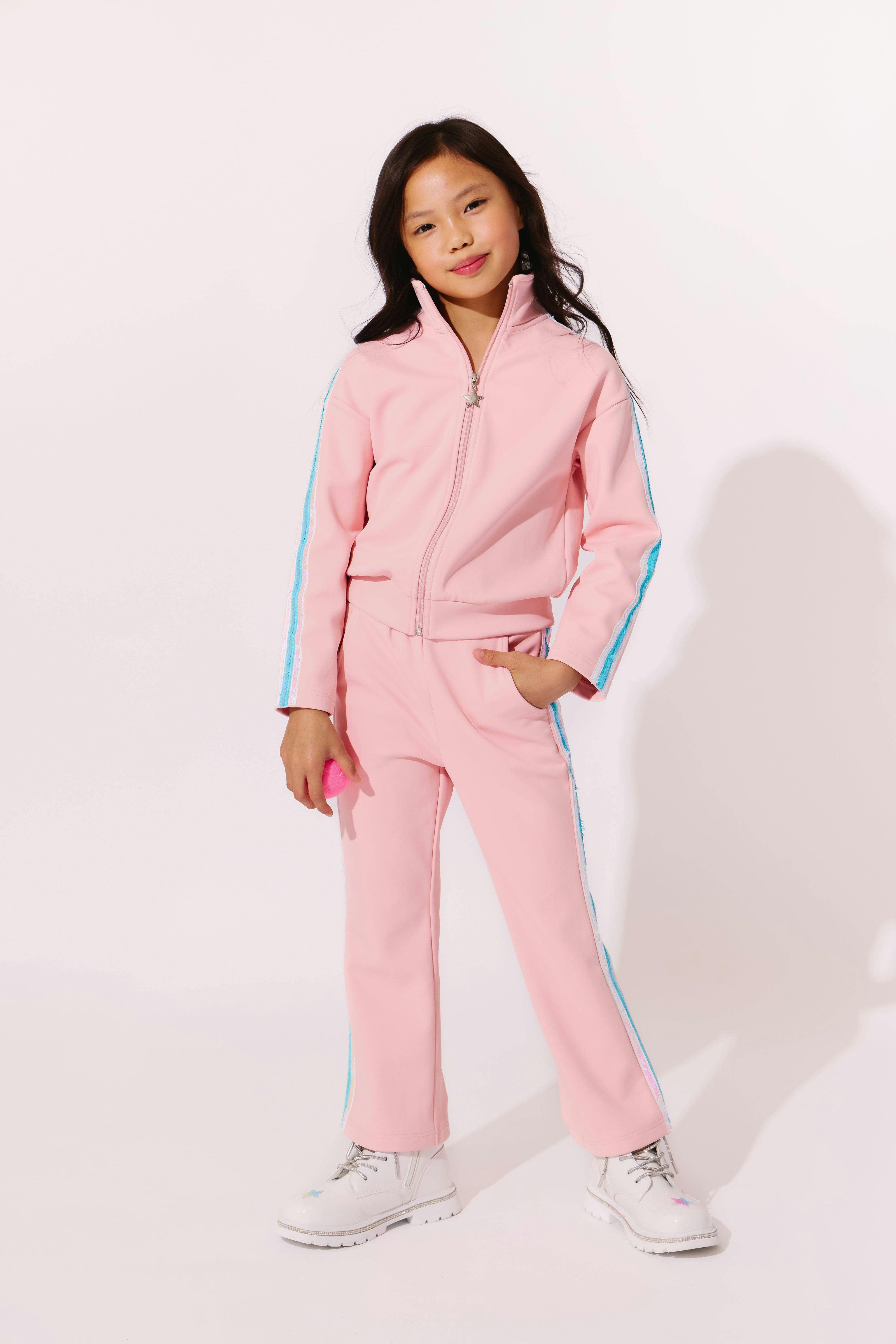 Rainbow Stripe Soft Scuba Tracksuit