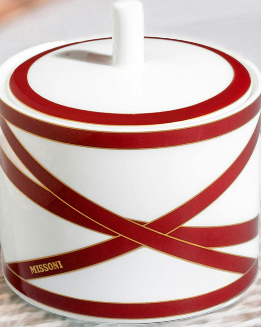 NASTRI BORDEAUX Sugar Pot - Ø 8,6 x H. 9 Cm